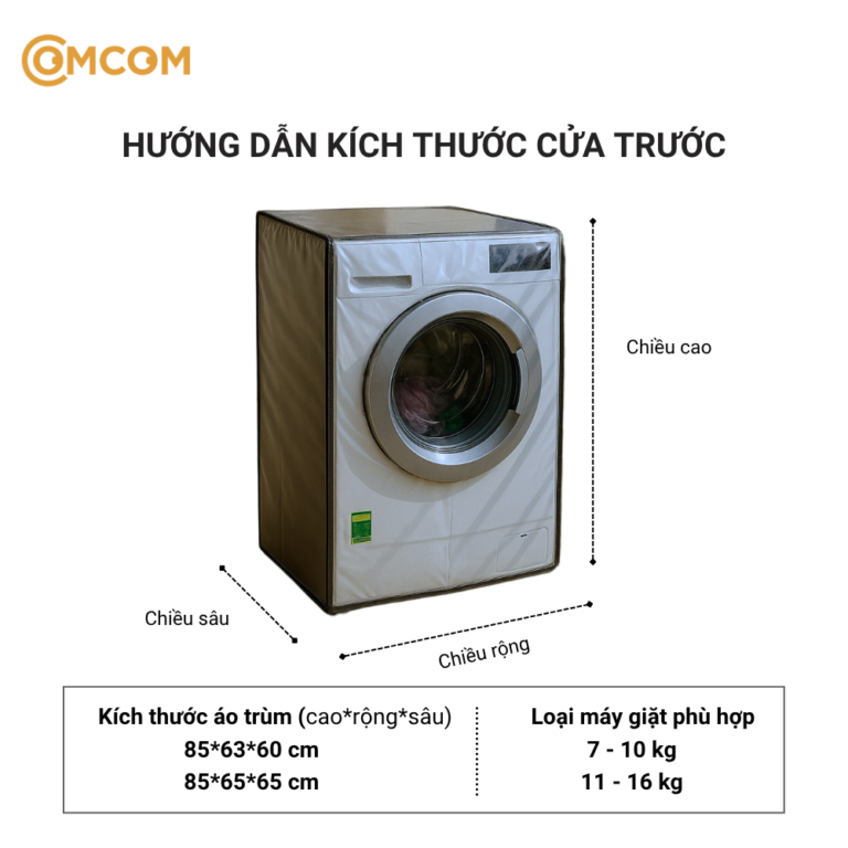 Cách đo kích thước máy giặt chuẩn