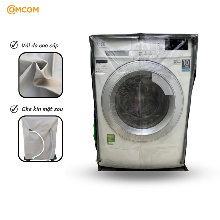 Áo trùm máy giặt cửa trước vải da - tổng quan sản phẩm