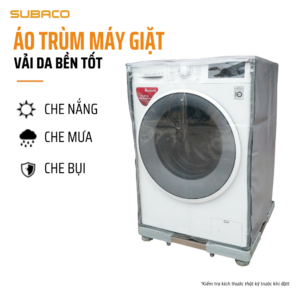 Áo trùm máy giặt vải Da