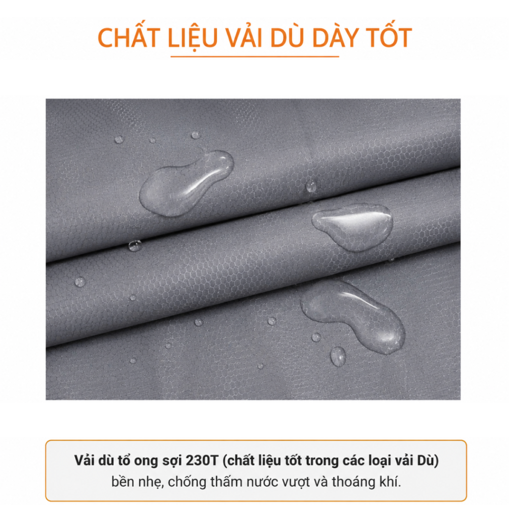 Áo trùm máy giặt vải Dù